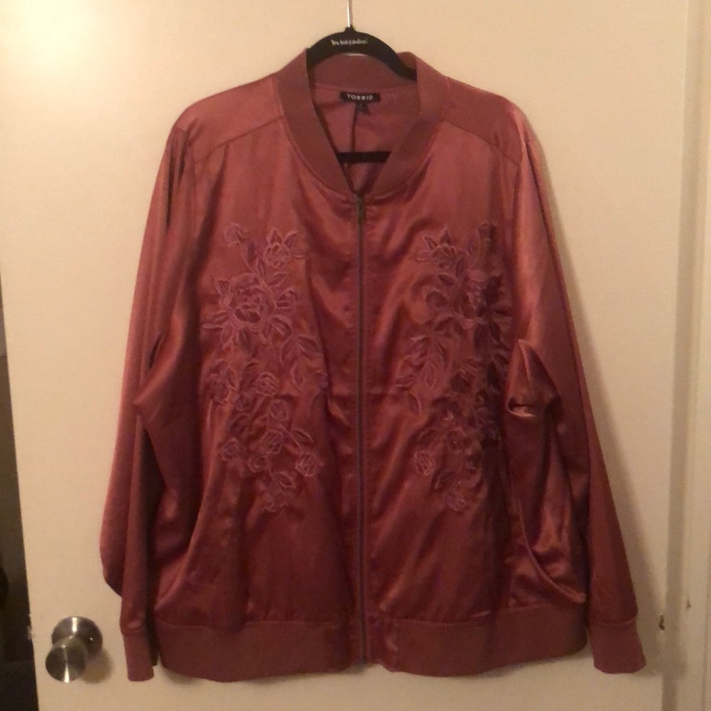 Mauve Satin TORRiD Jacket